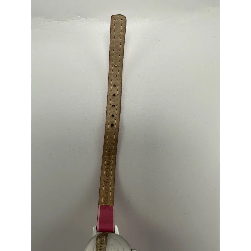 Skagen Steel 345SSLP Ladies Slim MOP‎ Watch New Battery 19MM 7.25